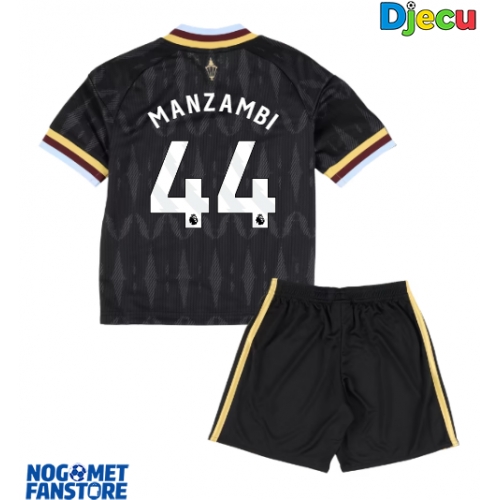 Aston Villa Johan Manzambi #44 Gostujuci Dres za djecu 2026-27 Kratak Rukav (+ Kratke hlače)
